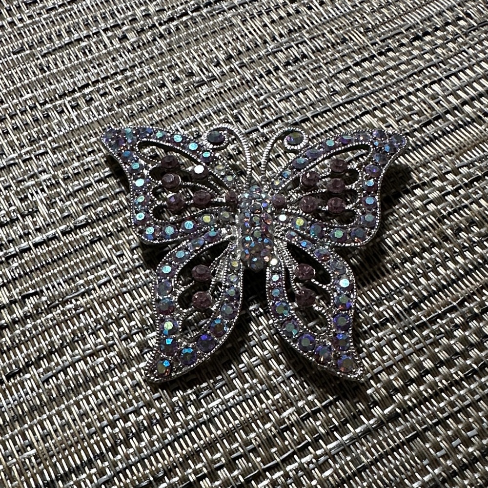 Sparkling Butterfly Brooch